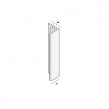 Verlengd eindprofiel 17 x 44 mm - Verlengt eindprofiel - 2811Ker